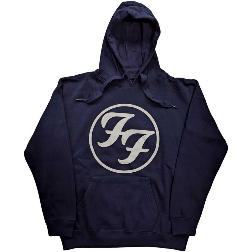 Foo Fighters Unisex Adult Logo Hoodie / Navy Blue